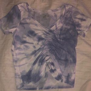 HOLLISTER tie front tee, NWOT